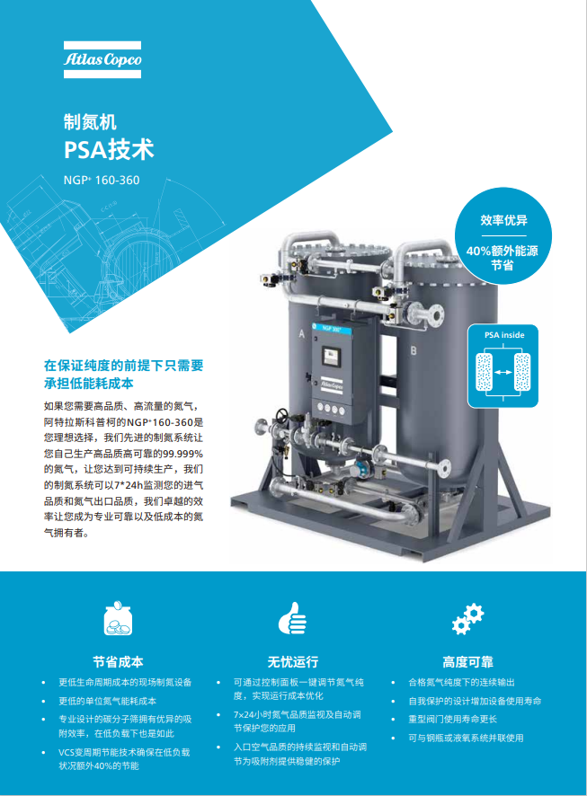 阿特拉斯变压吸附制氮机